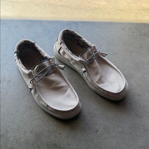 Hey Dude Men's Slip-On Loafers in Light Beige